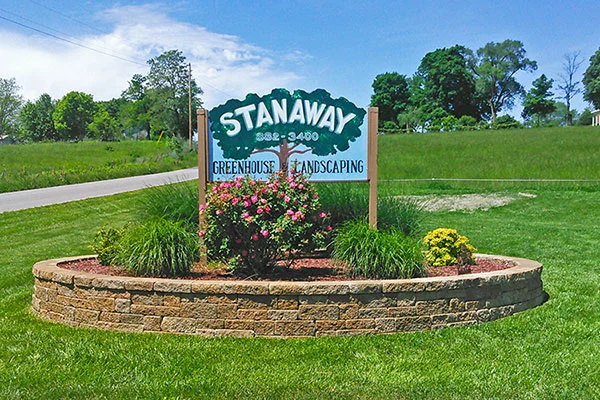 Stanaway Farms greenhouse and bulk mulch in Boonville, MO.